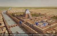 Babylon, the Tower of Babel, the Temple of Marduk and the Euphrates River, 6th century BC - Archaeology Illustrated