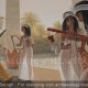 Egyptian Musicians by the Pool. Based on Egyptian Tomb Paintings - Archaeology Illustrated