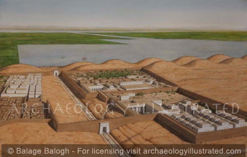 Malkata, West Bank of the Nile, Palace Complex of Amenhotep III - Archaeology Illustrated
