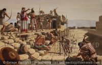 Nehemiah Directing the Rebuilding of Jerusalem’s Walls after Returning from the Babylonian Exile, 440 BC - Archaeology Illustrated