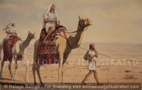 Rebecca Arriving at Isaac’s Encampment at Beersheva - Archaeology Illustrated