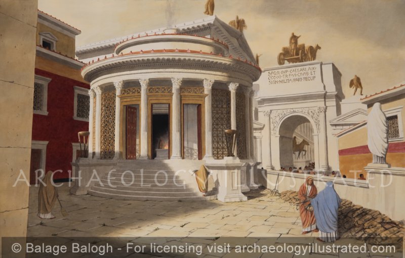 Rome, Temple of the Vesta, 2nd century AD - Archaeology Illustrated