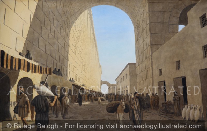 Jerusalem. The Main Street by the Western Wall. 1st century AD - Archaeology Illustrated