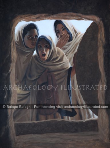 Mary Magdalen, Mary, Mother of James and Salome Witness the Resurrection (Mark 16) - Archaeology Illustrated