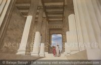 Athens Acropolis. Entering the Propylaea, 430 BC - Archaeology Illustrated
