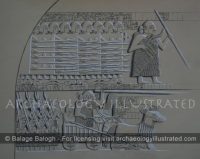 Restoration Drawing of the Victory Stele of the Sumerian King Eannatum, Ruler of Lagash, 2600 BC - Archaeology Illustrated