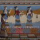 Thebes, Reconstruction of a Wall Painting from Fragments Found in Mycenean Period Royal Palace, 1300 BC - Archaeology Illustrated