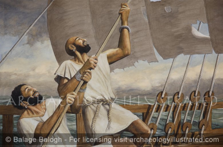 Phoenician Sailors Somewhere on the Mediterranean Sea - Archaeology Illustrated