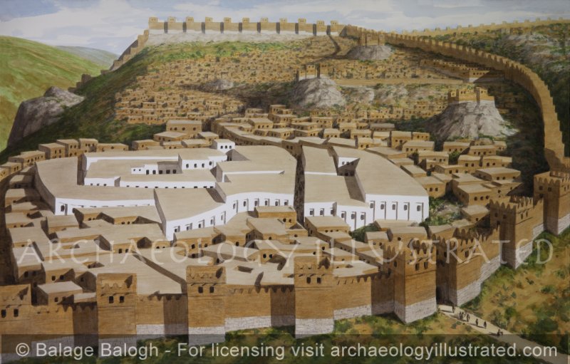 Hattusha, Capital of the Hittite Empire, The Great Temple and the Acropolis, around 1300 BC - Archaeology Illustrated