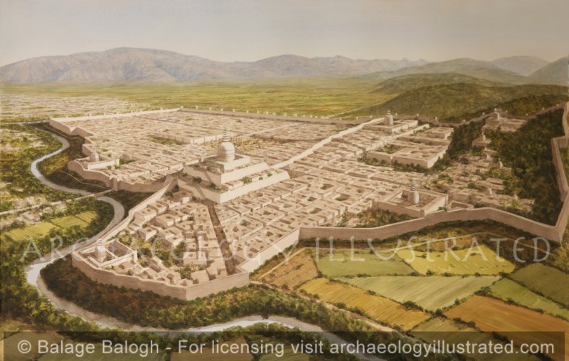Taxila (Takshasila), Gandhara Kingdom, The Sirkap Settlement, NW Pakistan, in the Indo-Greek Periods, 3rd-BC 1st Century-AD - Archaeology Illustrated