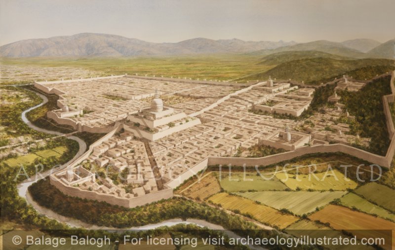 Taxila, The Sirkap Settlement, NW Pakistan, in the Indo-Greek and Kushan Periods. 1st Century BC-AD - Archaeology Illustrated
