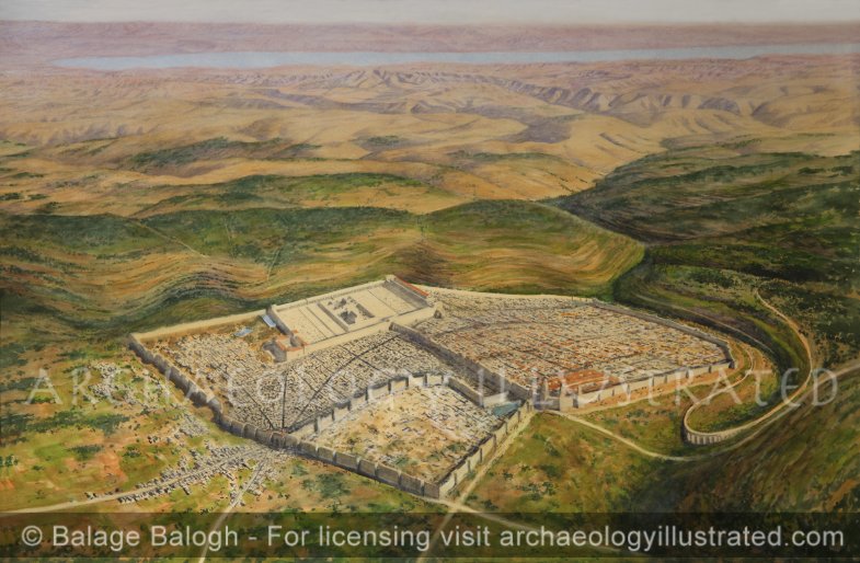 Jerusalem, Looking East Towards the Judean Desert and the Dead Sea, 1st Century AD - Archaeology Illustrated