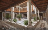 Ephesus, Late Roman Period Terrace House #2, the Peristyle Courtyard in Private Home 3-4th century AD - Archaeology Illustrated