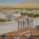 Roman Damascus, The Great Temple of Jupiter and Hadad, 2nd century AD, Looking Northwest in the Morning - Archaeology Illustrated