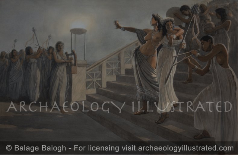 Dionysian Revelers at a Bacchanalia - Archaeology Illustrated