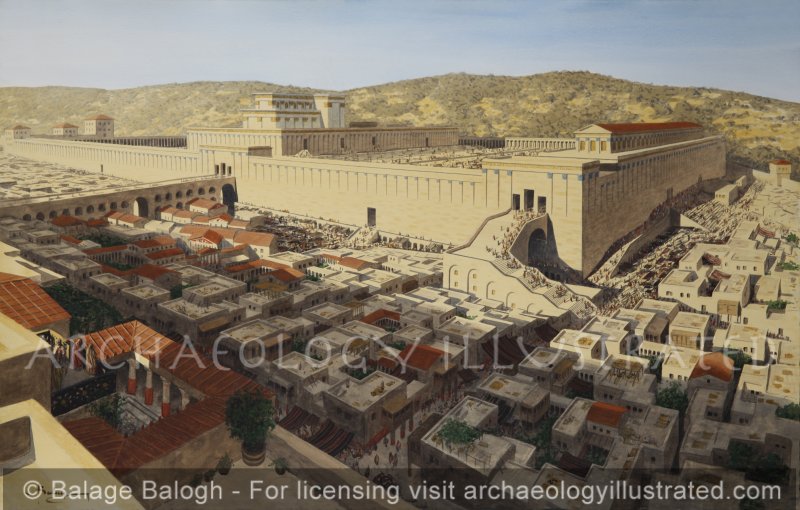Jerusalem, The Second Temple, The Temple of Herod the Great, The Temple Mount, and the Western Wall, 1st century AD - Archaeology Illustrated