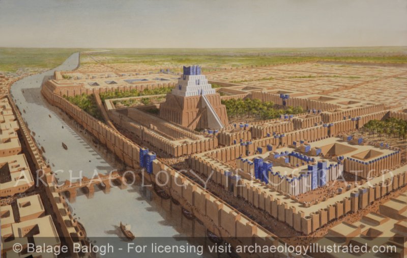 Babylon, The Tower of Babel, The E-Temen-Anki and The Temple of Marduk, 7th century BC - Archaeology Illustrated