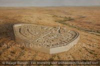 Beersheva in the 8-7th Centuries BC, Looking Southeast - Archaeology Illustrated