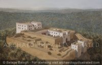Ramat Rachel, South of Jerusalem, North of Bethlehem, A Fortified Country Manor, 7th Century BC, Looking Northwest - Archaeology Illustrated