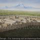 Erebuni, Ancient Yerevan, Capital of Armenia, and Mount Ararat, Kingdom of Urartu, in the 6-5th century BC, Persian Period, Facing Southwest - Archaeology Illustrated
