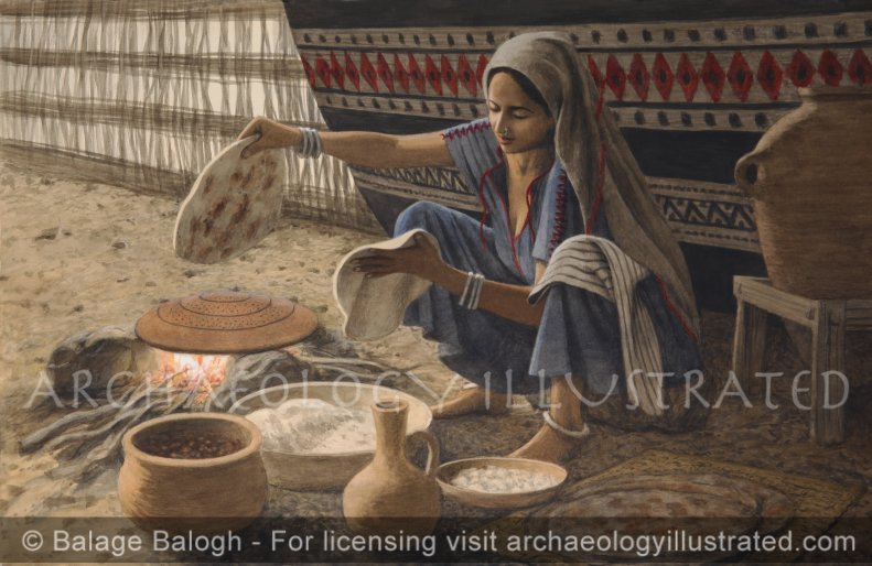 Baking Bread on a Makhabath (Griddle) in First Temple Period Israel, Leviticus 2:5 - Archaeology Illustrated
