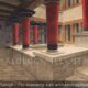 The Minoan Period Palace of Knossos, Crete, Staircase in the Residential Wing With Wall Paintings, 15th Century BC - Archaeology Illustrated