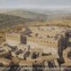 Gibeah, Shaul’s Fortress Overlooking the Main North-South Road Between Jerusalem and Shechem, Looking North, 11th Century BC, Based on excavations by W.F.Albright 1923 - Archaeology Illustrated