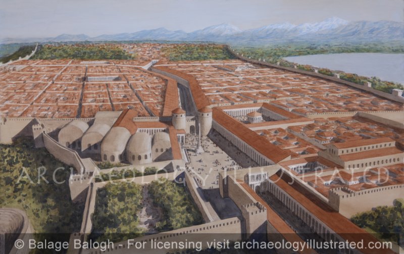 Perga (Perge), Southern Turkey, in the Late Roman Period, Paul the Apostle and Barnabas Twice Visited Perga During their 1st Missionary Journey, Looking North - Archaeology Illustrated