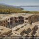 The Minoan Period Palace of Gournia, Northern Crete, 1650-1450 BC, Looking Northwest - Archaeology Illustrated