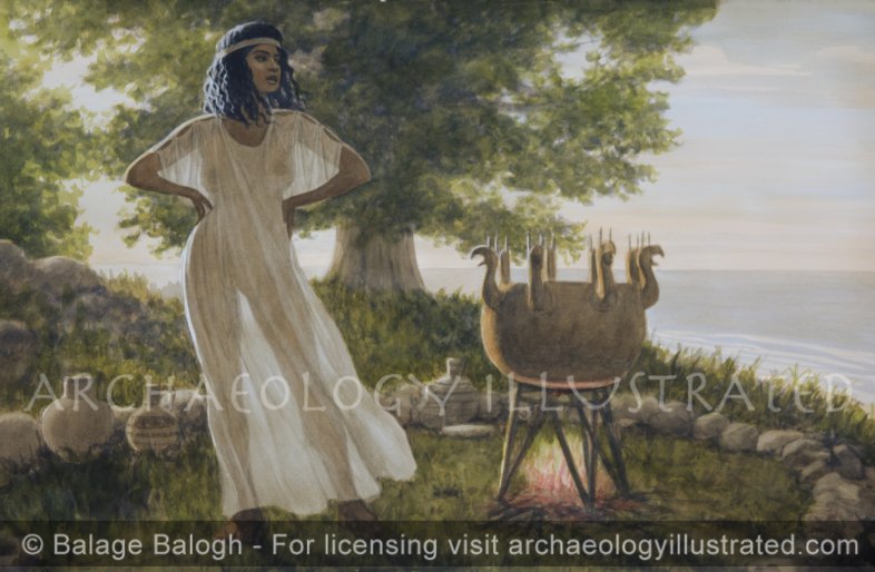 Paleo Paphos (Kouklia), Cyprus, Priestess in the Sanctuary of Aphrodite, Archaic Period - Archaeology Illustrated