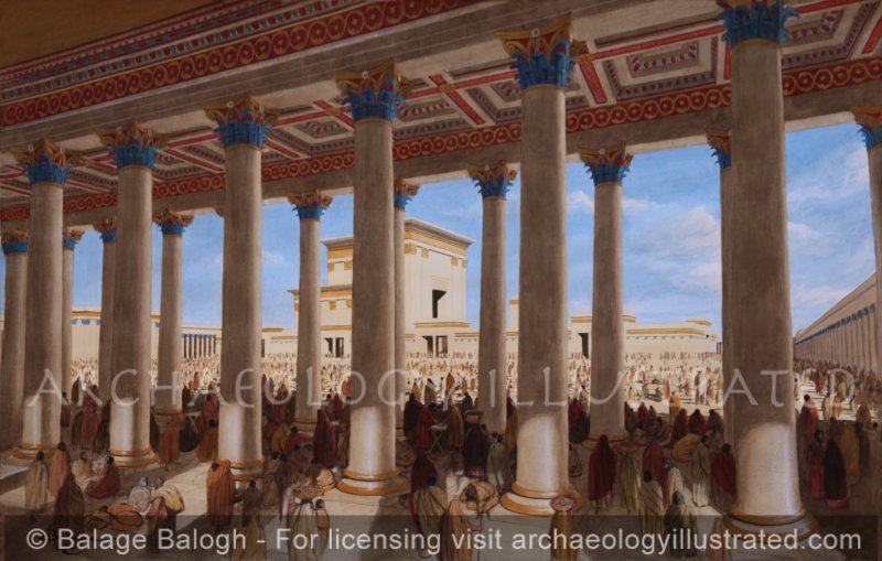 Jerusalem, The Temple Mount, Herod’s Basilica and the Temple on a Festival Day in the 1st Century - Archaeology Illustrated