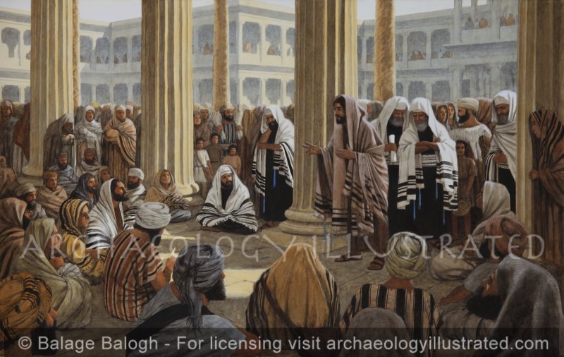 Jesus Teaching in the Temple of Herod, Mark 28 - Archaeology Illustrated
