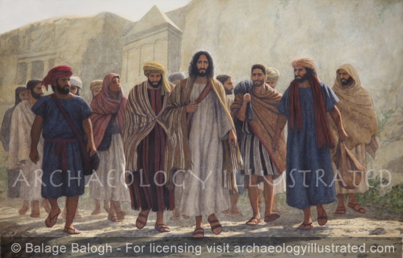Jesus and His Disciples in the Kidron Valley - Archaeology Illustrated