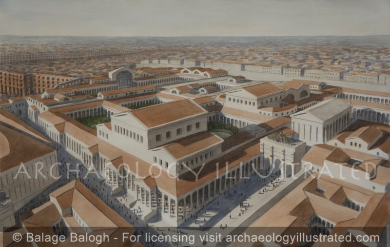 Rome, The Palatine Hill in the Imperial Period, Looking South - Archaeology Illustrated