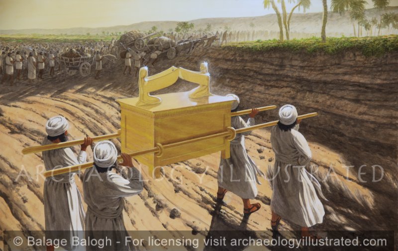 The Ark of the Covenant and the Israelites Crossing the Jordan River - Archaeology Illustrated