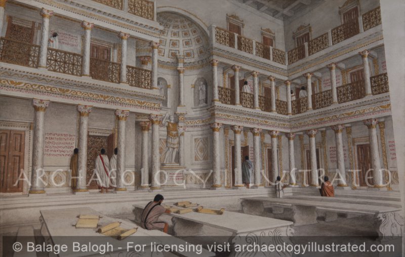 Ephesus, Inside the Library of Celsus, 2nd Century AD - Archaeology Illustrated