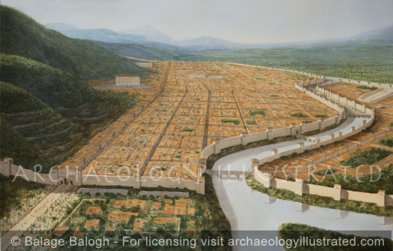 Antioch on the Orontes River, Roman Period, 1-5th Centuries AD, Looking Southwest - Archaeology Illustrated