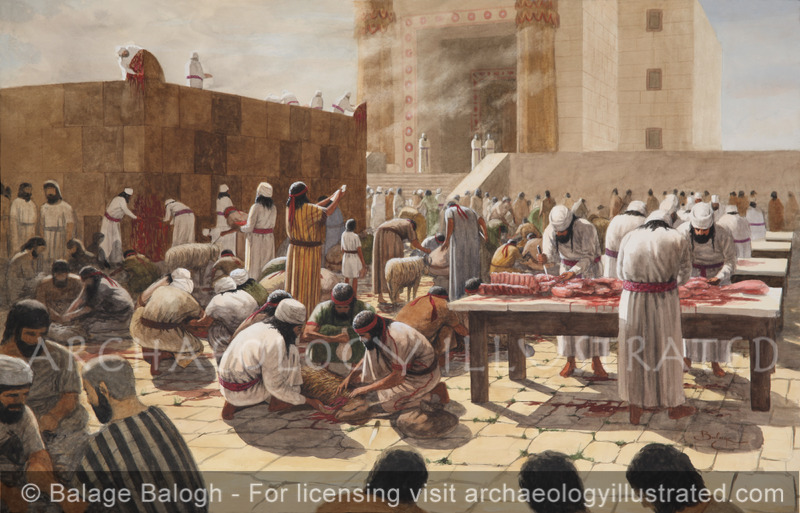 Jerusalem, Daily Offerings at the First Temple in the Court of Priests - Archaeology Illustrated