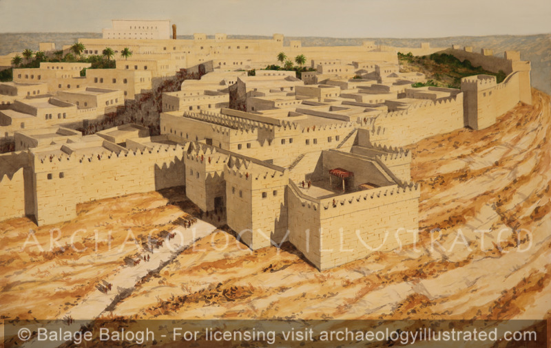 Jerusalem, The Water Gate on the Ophel, 9th-7th Centuries BC, Looking North - Archaeology Illustrated