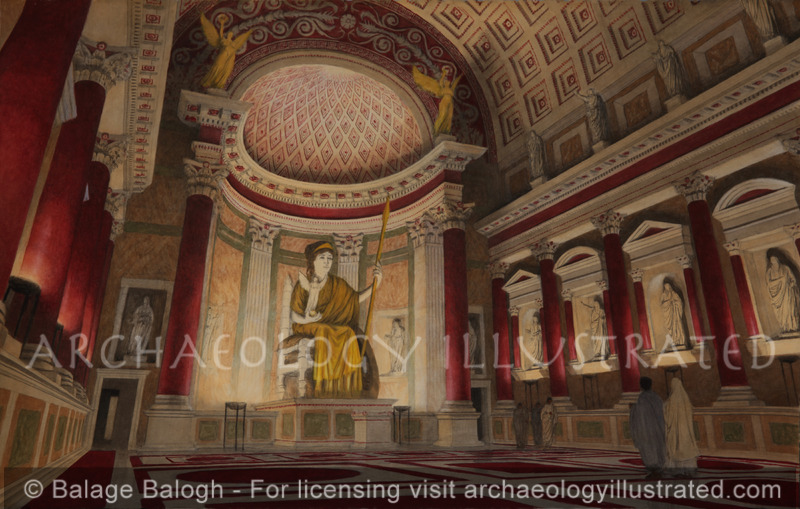 Rome, The Temple of Venus and Rome, The Sanctuary of Venus, Late Roman Renovation - Archaeology Illustrated
