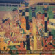 Ajanta, Reconstruction of Wall Paintng Detail in Cave 1 in it’s Original Colors, Mahajanaka Jataka Theme, 3-5th Centuries AD - Archaeology Illustrated