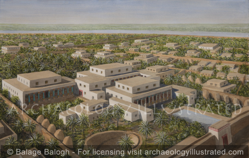 Avaris (Tell el-Dab’a), Nile Delta, Palatial (Governor’s?) Residence in the Middle Kingdom-Hyksos Period, - Archaeology Illustrated
