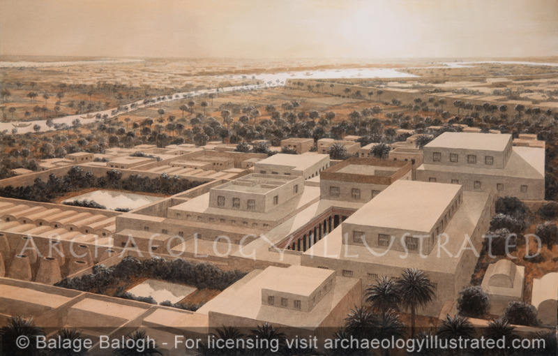 Avaris, (Tell el-Daba’a), Nile Delta, The Residence of the Governor, Middle Kingdom-Hyksos Period, 18-16th Century BC - Archaeology Illustrated