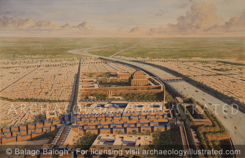 Babylon, City Center and Royal Palaces, 6th Century BC - Archaeology Illustrated