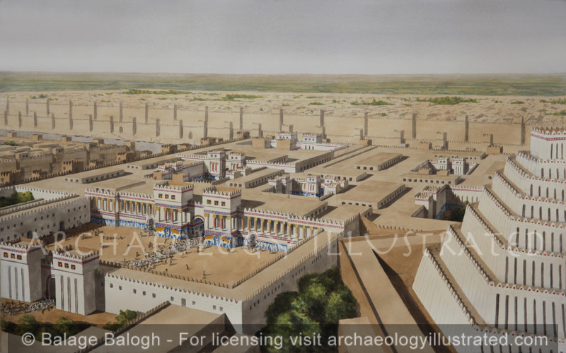 Nineveh, SW Palace of King Sennacherib and Adjacent Ziggurat, 8th Century BC - Archaeology Illustrated