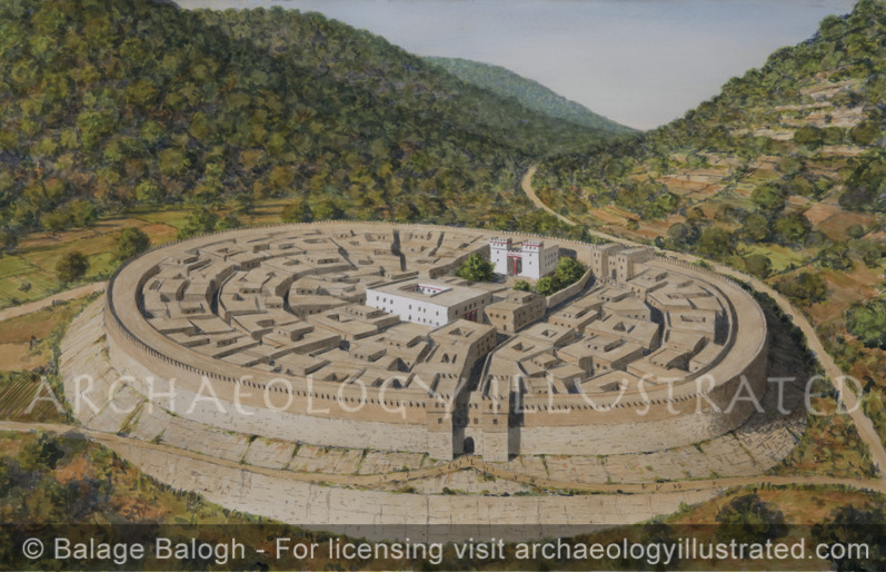 Shechem, The Canaanite City, Late Bronze Age, View to the West - Archaeology Illustrated