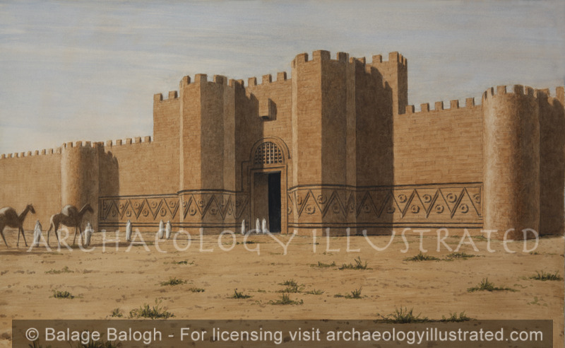 Qasr al-Mshatta, Jordan, South of Amman, Umayyad Period Winter Palace of Caliph Al-Walid II, 743 AD, - Archaeology Illustrated
