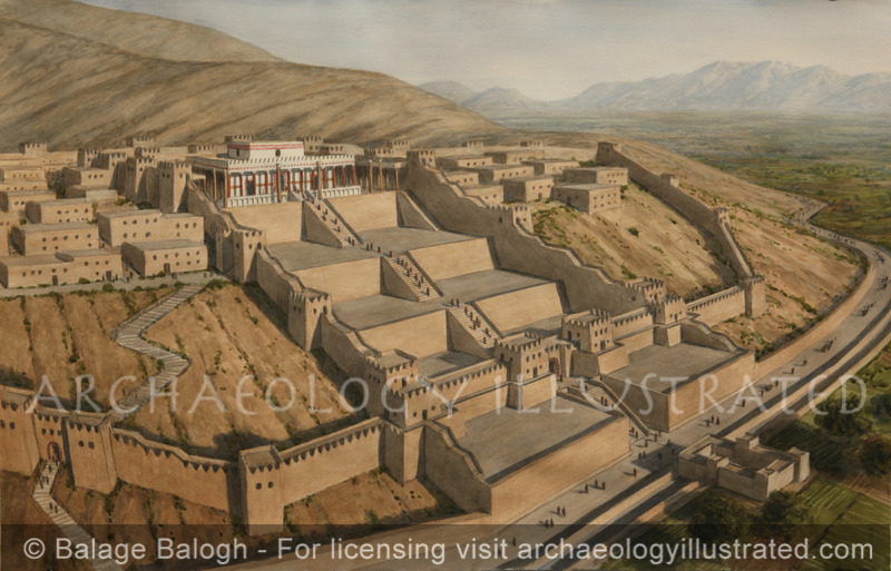 Surkh Kotal, Bactria, Afghanistan, the Sanctuary Built by King Kanishka of the Kushan Dynasty, 2nd Century AD, Created with Luca Maria Olivieri - Archaeology Illustrated