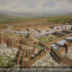 Hattusha, Acropolis, The Royal Palace, Storage Depots and Water Reservoirs, 13th Century BC, Looking Northwest - Archaeology Illustrated