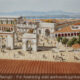 The Forum of Corinth: the Bema, Triumphal Arches, Temple of Apollo and the Peirene Fountain, View from the Stoa towards the Gulf, 2nd Century AD - Archaeology Illustrated
